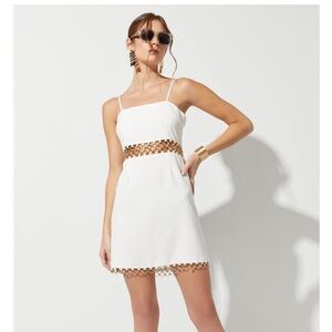 Carey Chain Waist Gothic Mini Dress